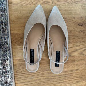 Steven, 8.5 Taupe Slingbacks